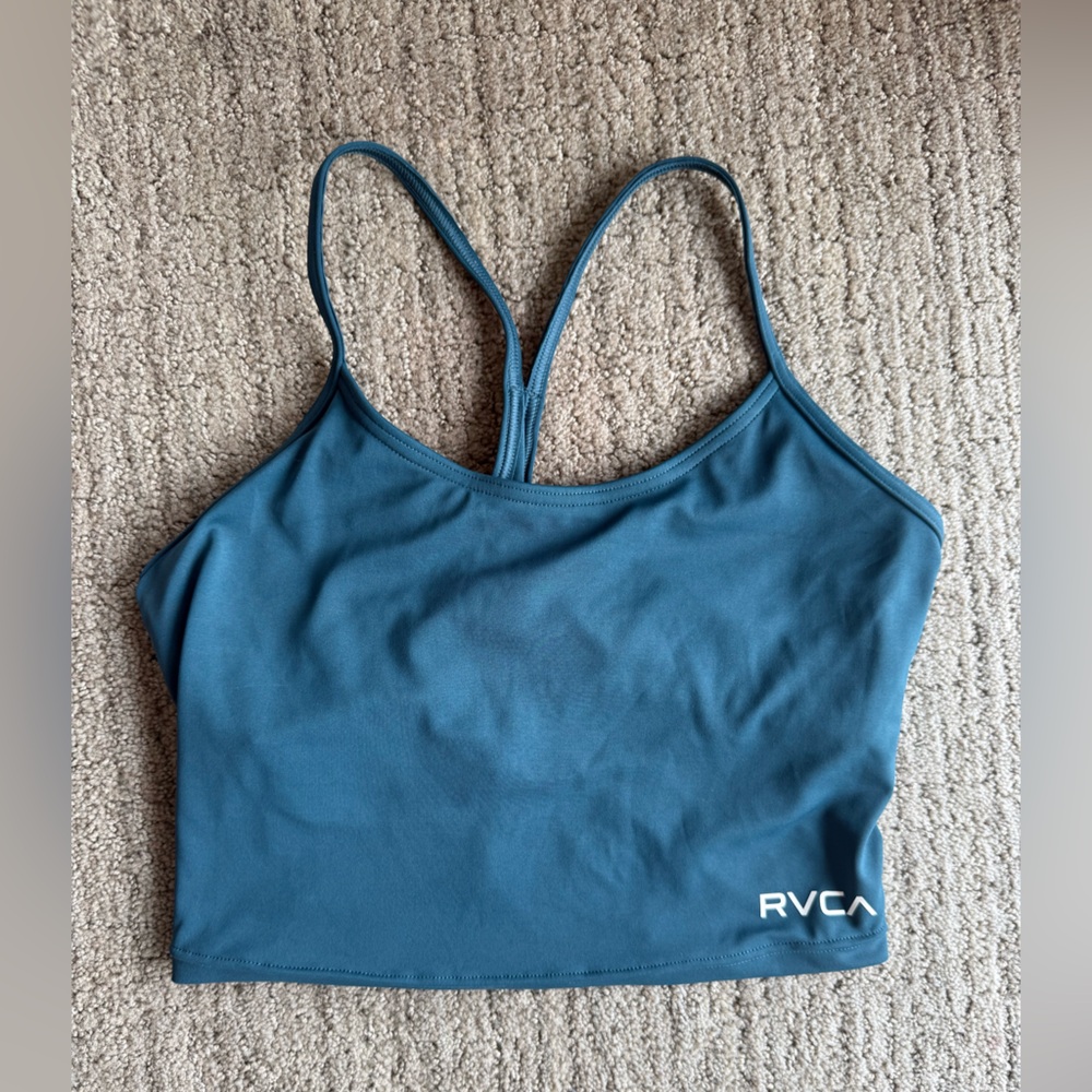 RVCA Women's Teal Bikini/Work Out Top